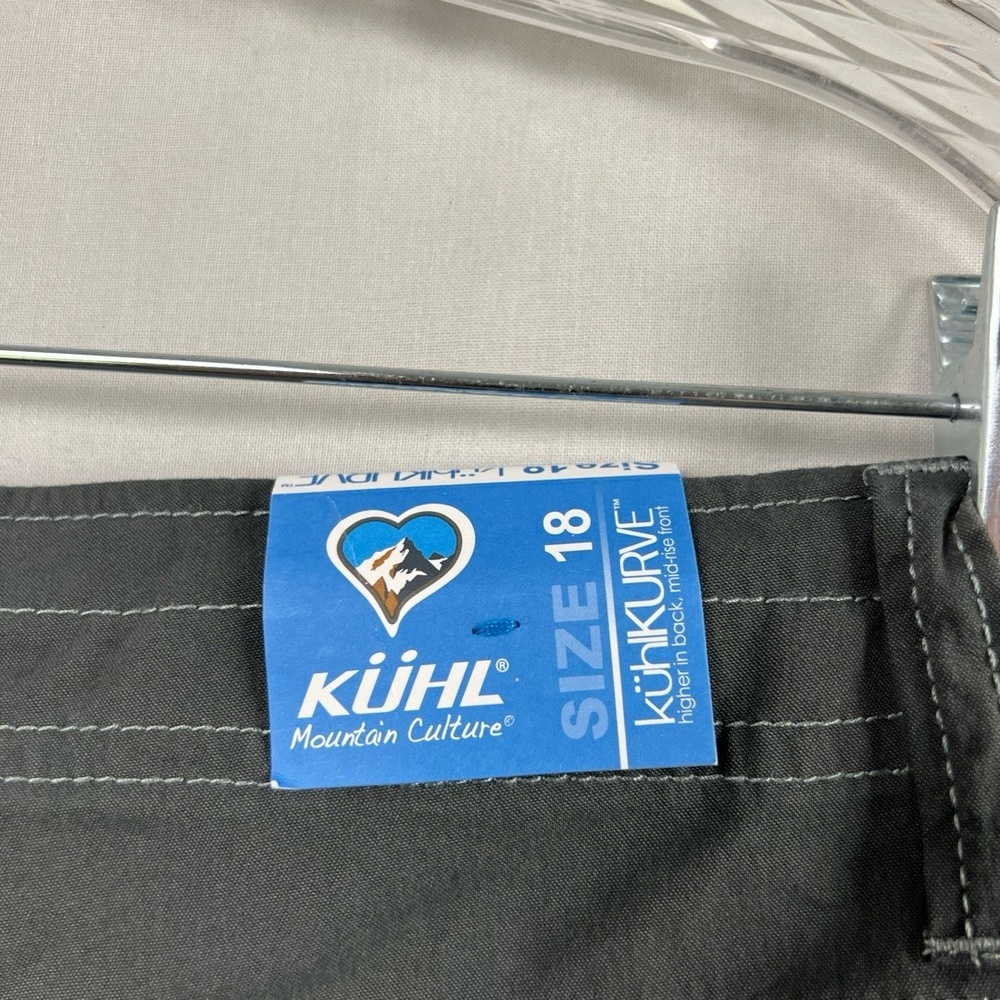 KÜHL Cargo Shorts Womens 18 Dark Grey Outdoor Hiking Pockets Durable Travel - Picture 13 of 16